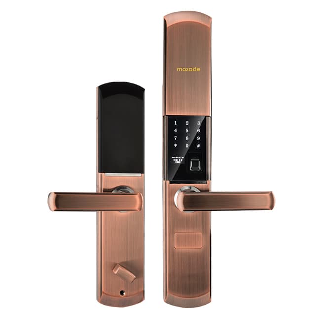 摩薩迪智能鎖 MLS-011自動滑蓋指紋鎖防家用盜門智能鎖