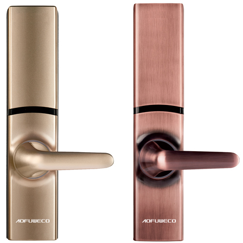 奧弗微科智能鎖 滑蓋指紋密碼鎖 鋅合金防盜門鎖