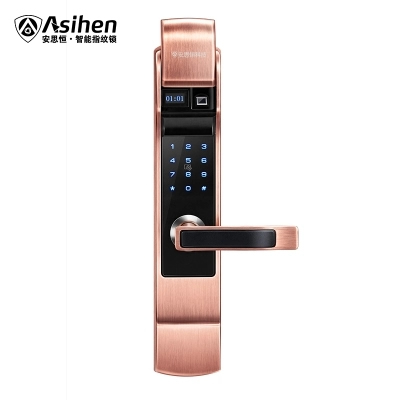安思恒指紋鎖家用防盜門智能鎖電子鎖密碼鎖小滑蓋門鎖
