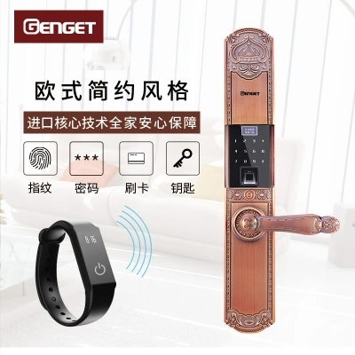 尊爵防盜指紋鎖 智能識(shí)別指紋密碼鎖 家用防盜指紋鎖電密碼鎖