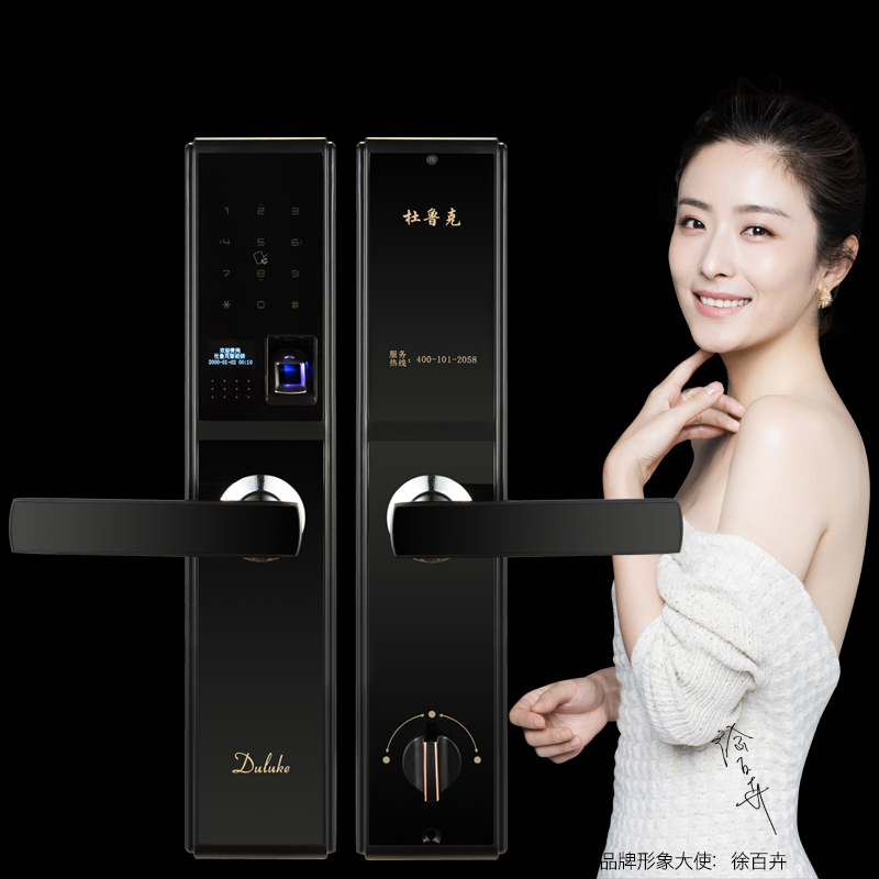 杜魯克智能鎖 別墅銅門木門刷卡指紋密碼鎖