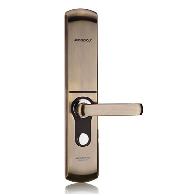 君豪智能鎖 滑蓋指紋密碼鎖 家用防盜智能門鎖