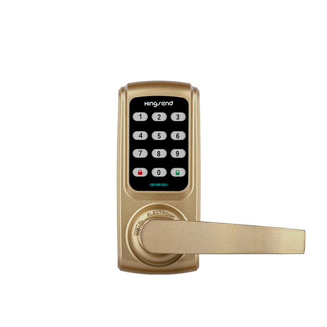 勁圣盾指紋鎖 門(mén)鎖臥室中式把手智能密碼鎖 