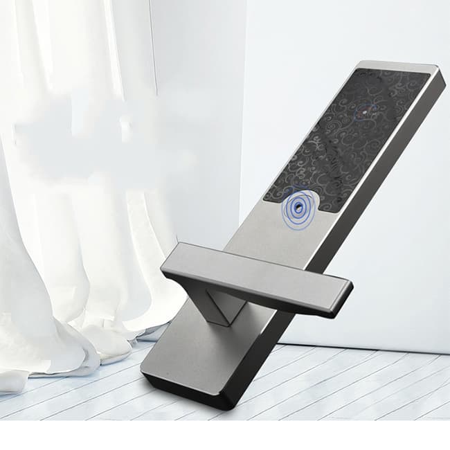 飛黃智能鎖 鈦鋁合金材質刷卡鎖面板鎖