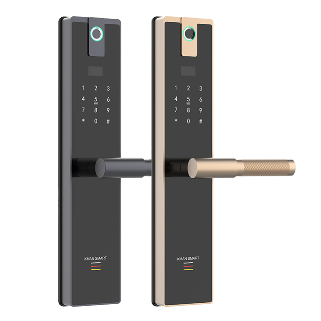 凱曼智能鎖 直板指紋鎖 家用防盜門電子密碼鎖E60A