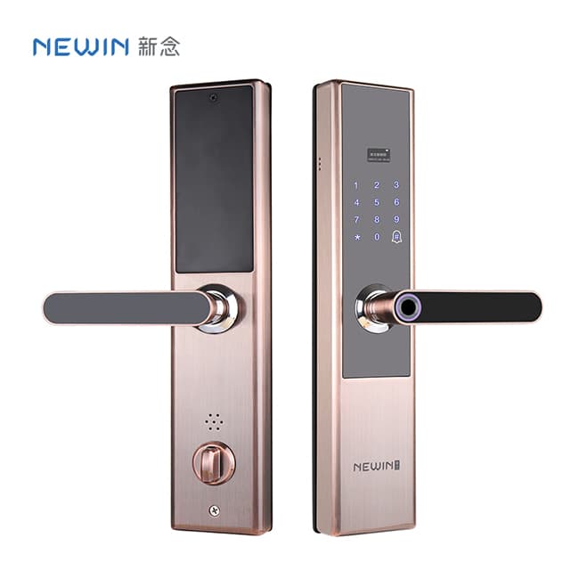 新念智能鎖 直板指紋密碼鎖 防盜門智能鎖
