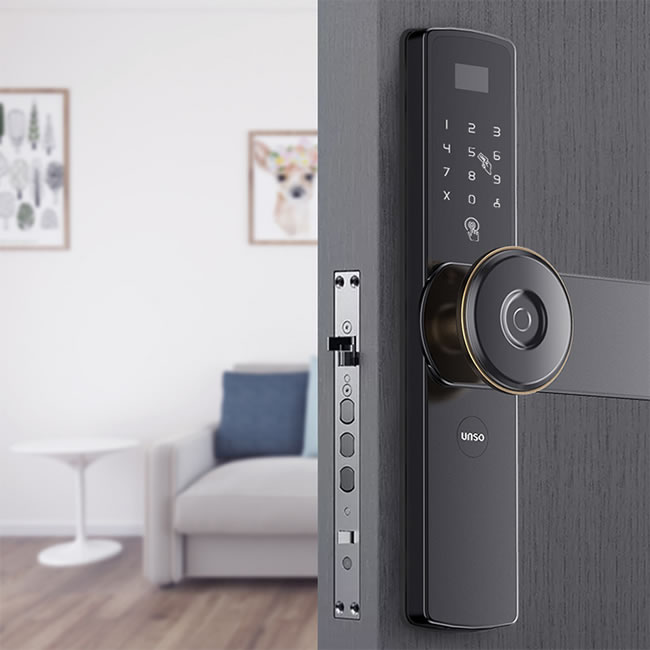 云碩智能鎖 家用防盜門密碼鎖全自動(dòng)指紋鎖