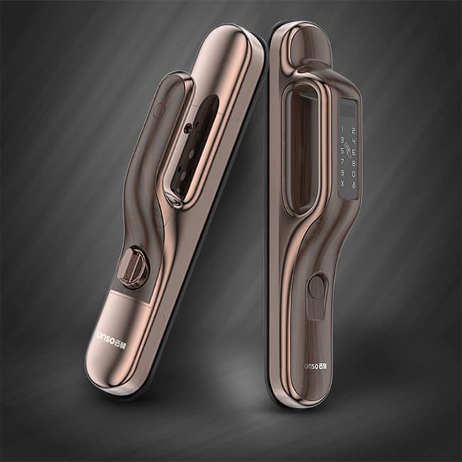 云碩智能鎖 全自動(dòng)指紋鎖家用防盜門密碼鎖