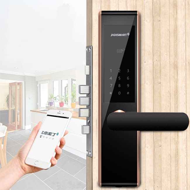 小家丁指紋鎖 家用防盜門電子鎖