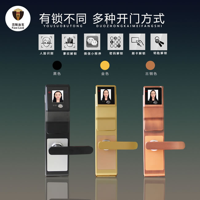 范斯洛克智能鎖 第三代智能鎖人臉識(shí)別鎖