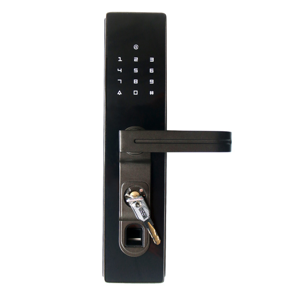 興飛智能鎖 黑色指紋鎖 家用防盜電子密碼鎖
