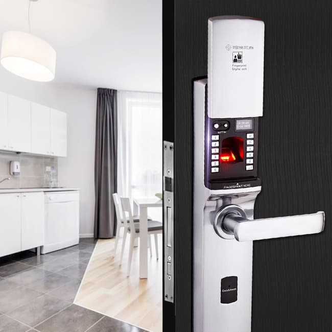 雅潔指紋鎖 AJ1021-02家用防盜門智能門鎖