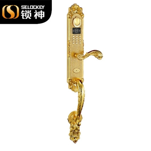 鎖神智能鎖 豪華24K純金指紋鎖