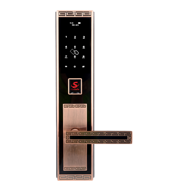車安科技智能鎖 直板指紋密碼鎖