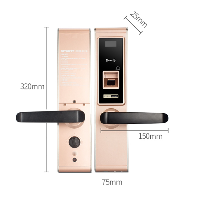 天圖智能鎖 家用智能電子鎖防盜雙開大門防盜鎖