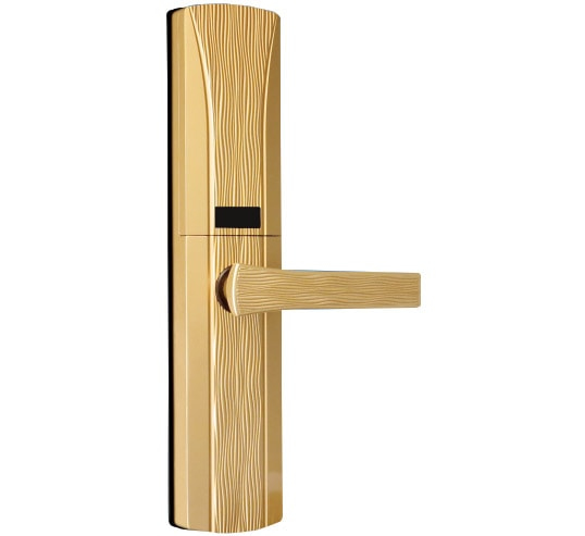 洪星華智能鎖 Z-08香檳金指紋密碼智能鎖