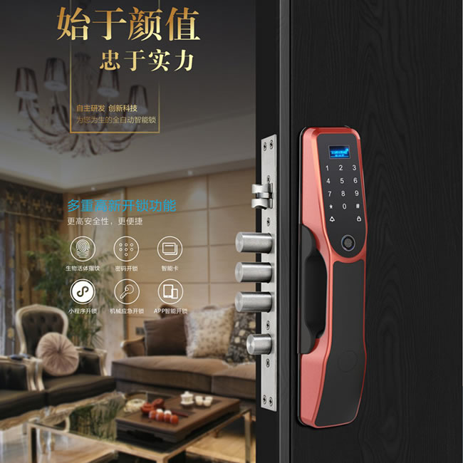 安源智能鎖 夢想一號指紋密碼鎖