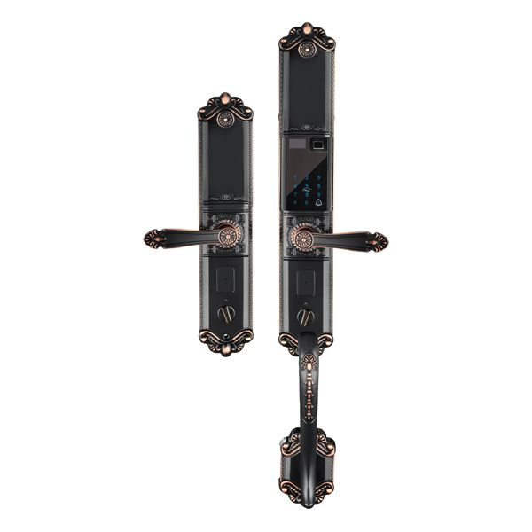 衛(wèi)安指紋鎖 9819典雅黑 別墅式滑蓋指紋鎖