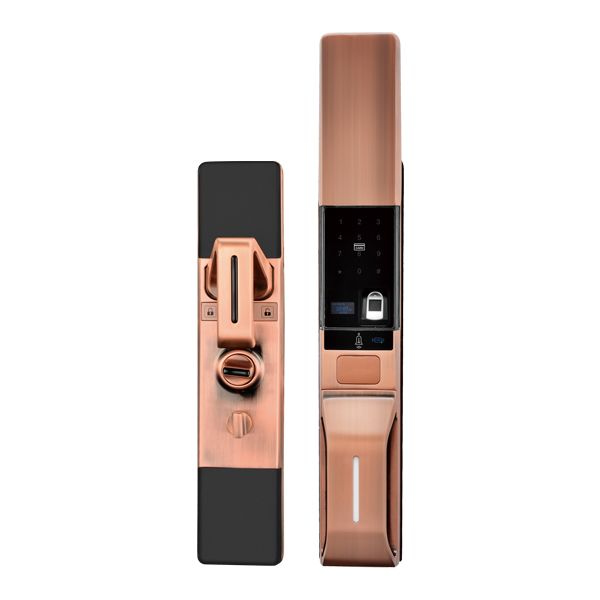 衛(wèi)安指紋鎖 8805 紅古銅 智能滑蓋指紋密碼鎖