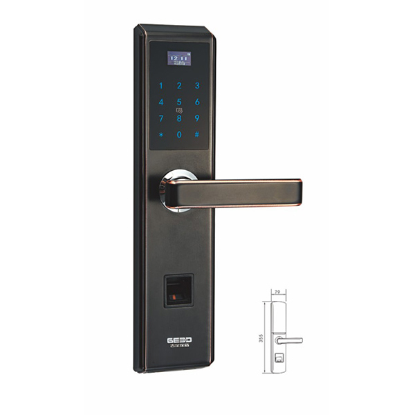 吉爾保盾智能鎖 A88時尚直板指紋密碼鎖