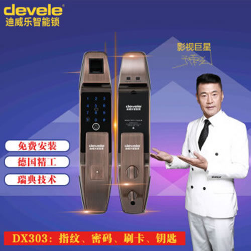 迪威樂智能鎖 DX303家用防撬防盜門鎖