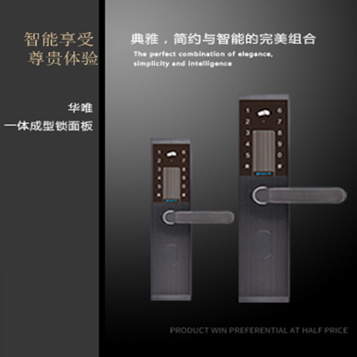 華唯智能鎖 HW-KM-H2一體成型時(shí)尚大氣智能鎖