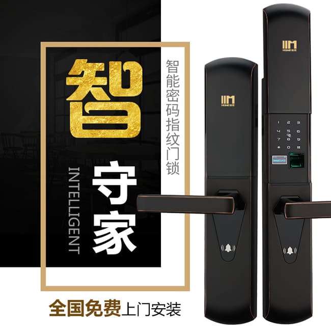 黑玫智能鎖 SN-618自動(dòng)靜音滑蓋智能門鎖