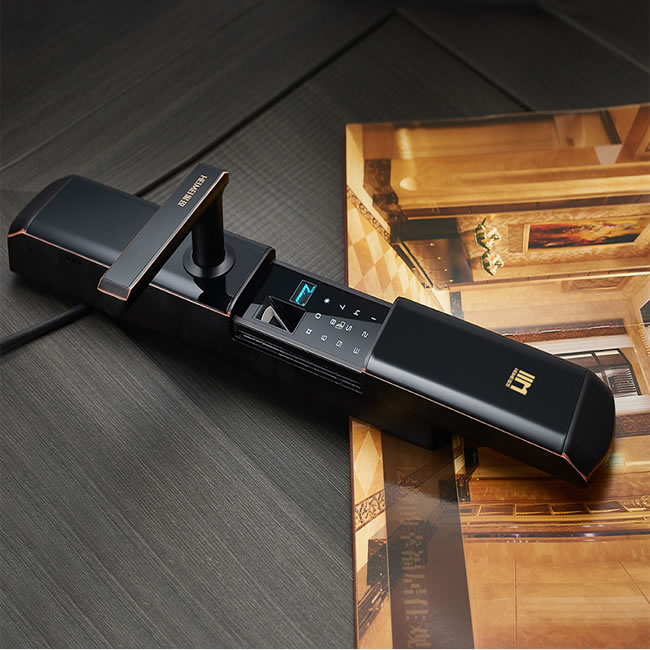 黑玫智能鎖  SN-619全自動(dòng)指紋鎖密碼鎖磁卡鎖