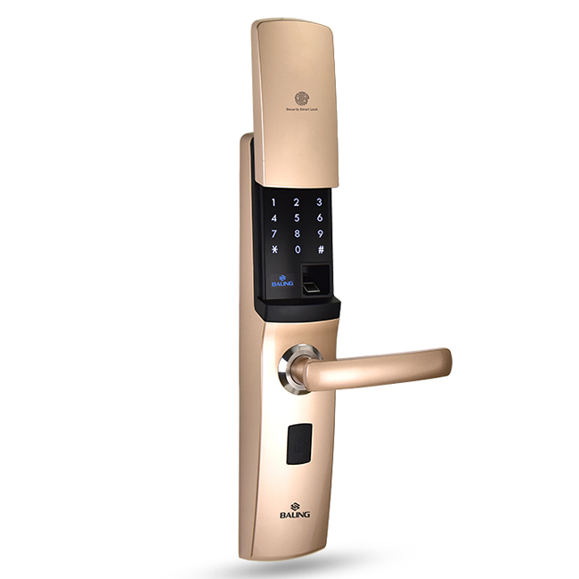 霸菱智能鎖 ZF-26滑蓋刷卡指紋密碼鎖