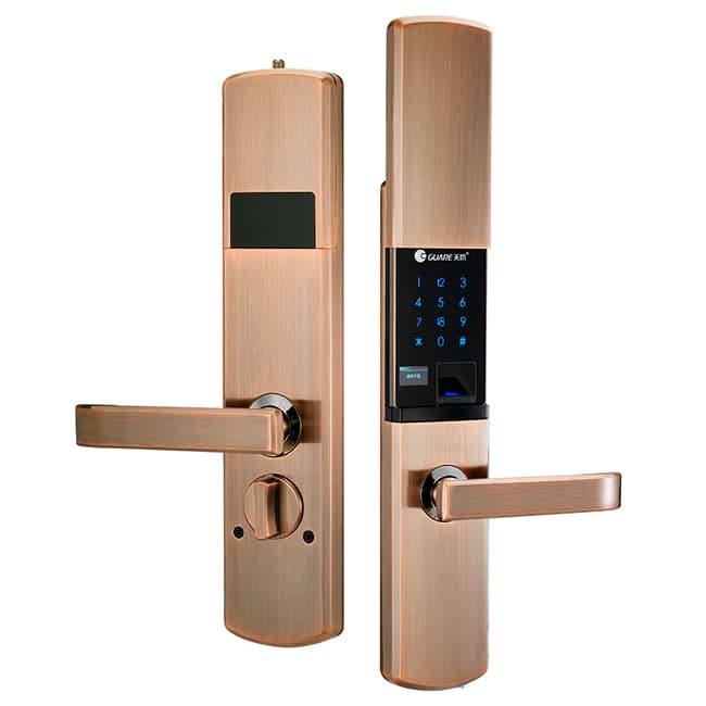 天防智能鎖  K6滑蓋指紋密碼感應鎖