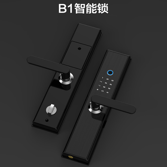 居聯(lián)智能鎖 B1防撬報(bào)警語(yǔ)音導(dǎo)航半自動(dòng)智能鎖
