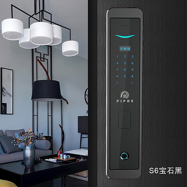 派瑞智能鎖 S6時尚直板防盜門智能鎖電子密碼鎖