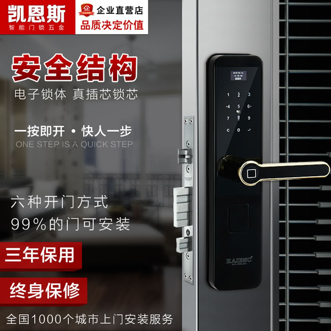 凱恩斯智能鎖 B3入戶門鎖防盜門鎖感應鎖