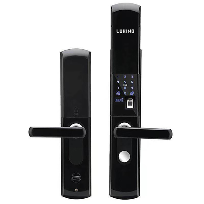璐興智能鎖 L3001B全自動滑蓋指紋鎖密碼鎖