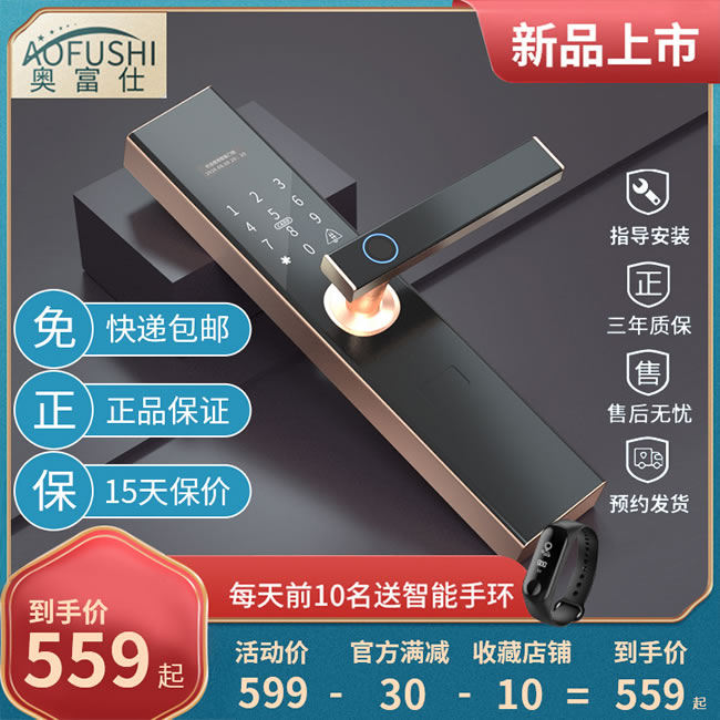 奧富仕智能鎖 A18入戶門智能門鎖