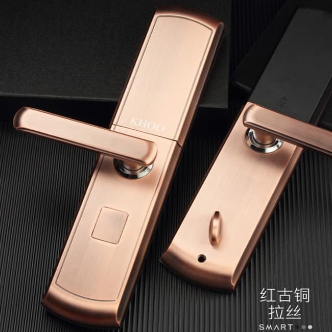 韓后智能鎖 KH-302自動下滑蓋指紋鎖智能鎖