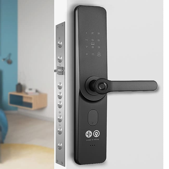 小凡智能鎖 E19家用防盜門室內木門指紋密碼鎖