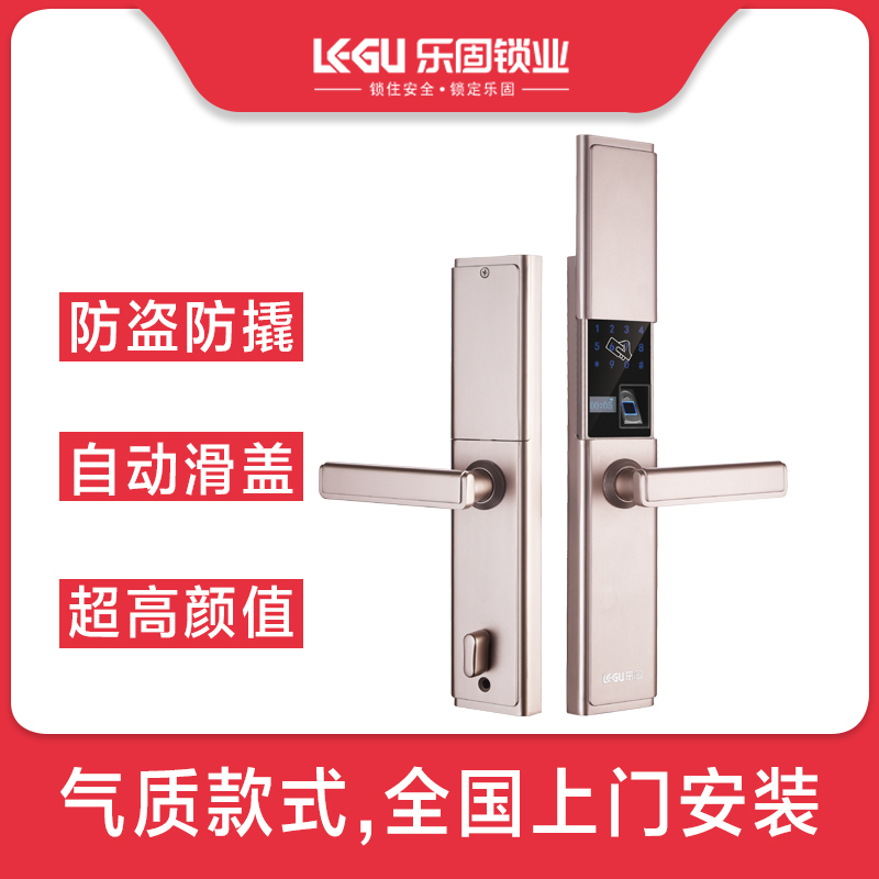 樂固智能鎖 LG-188滑蓋智能鎖家用防盜門鎖