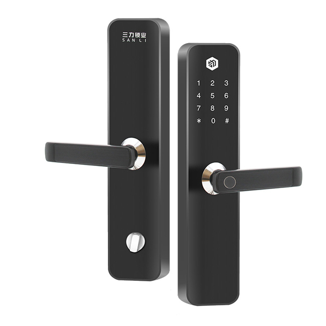 三力智能鎖 C388不銹鋼密碼指紋遠(yuǎn)程管理智能鎖