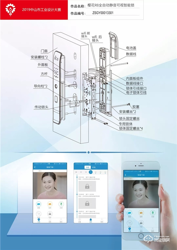 中山工業(yè)設(shè)計(jì)大賽,櫻花R8智能鎖一舉摘得鎖具類“金獎(jiǎng)”桂冠 中山工業(yè)設(shè)計(jì)大賽,櫻花R8智能鎖一舉摘得鎖具類“金獎(jiǎng)”桂冠