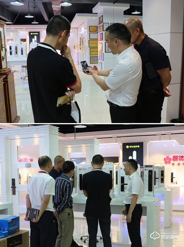 三盛集團(tuán)領(lǐng)導(dǎo)一行蒞臨櫻花智能鎖總部參觀考察