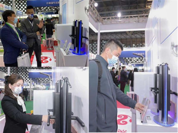 掌門物聯聯網型智能門鎖全新產品理念亮相CCLE2021后勤展，人氣爆棚！