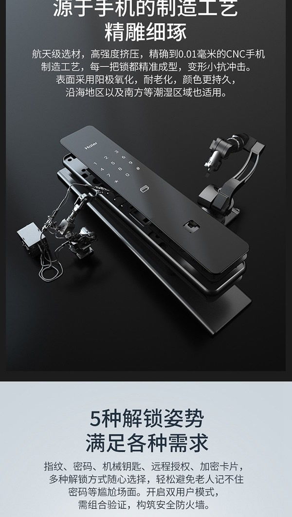 海爾智能門鎖P66：智慧互聯，智動安全