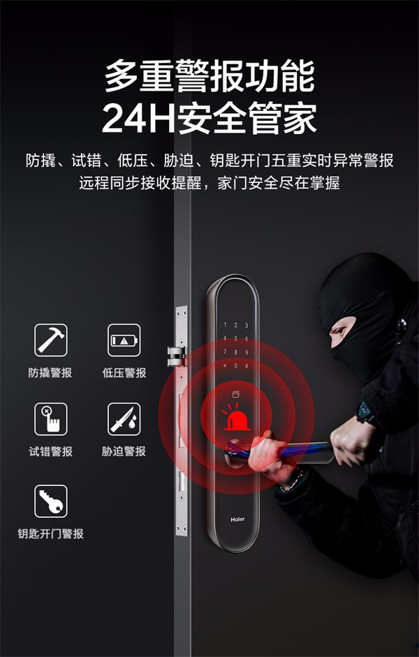 海爾智能門鎖：E26雙核智控智能門鎖，享智能守護