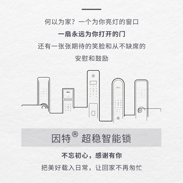因特智能鎖：感恩時光，始終有您