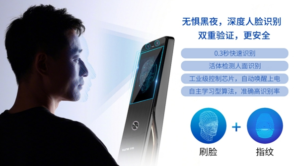科裕3D人臉識別智能鎖，刷臉秒開，引圍觀