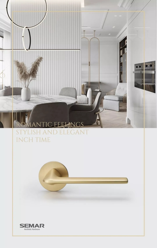  西瑪高端門鎖的太妃金， 盡顯home端裝優雅百搭的魅力