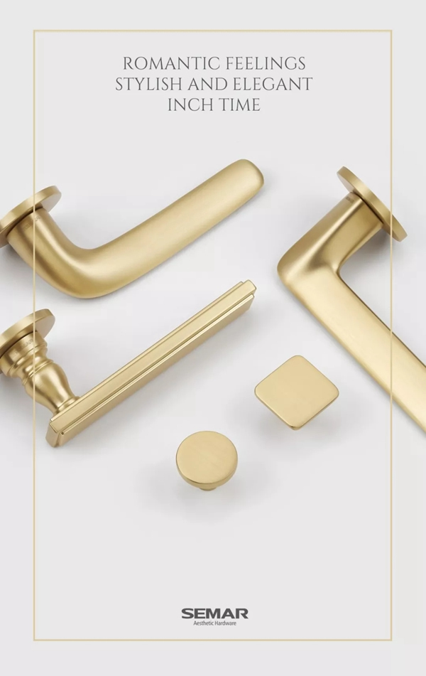  西瑪高端門鎖的太妃金， 盡顯home端裝優雅百搭的魅力