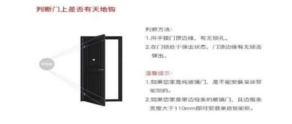 帶有天地鉤的防盜門，能安裝全自動智能鎖嗎？