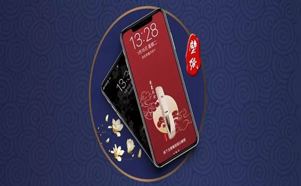 因特智能鎖復古宮廷風手機壁紙瘋狂圈粉